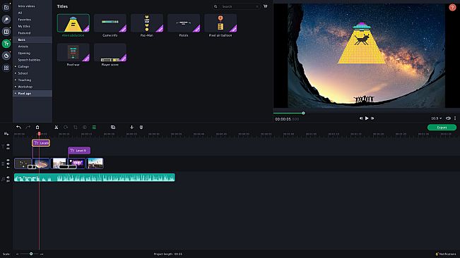 Movavi Slideshow Maker 8 Effects - Pixel Age Pack