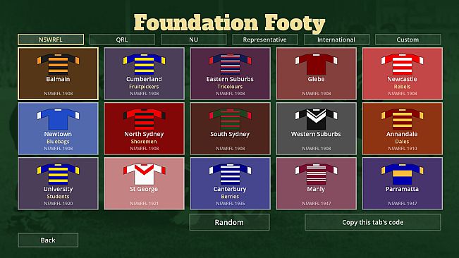 Foundation Footy: Rugby League