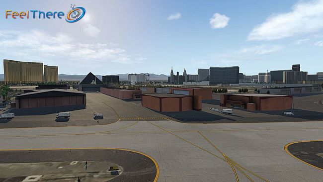 X-Plane 11 - Add-on: FeelThere - KLAS - Las Vegas International Airport