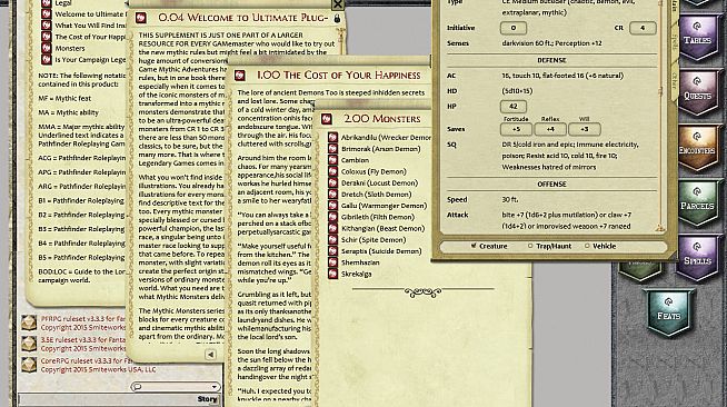 Fantasy Grounds - Mythic Monsters #35: Demons Too (PFRPG)