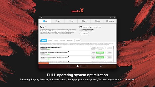 awokeX - PC performance booster