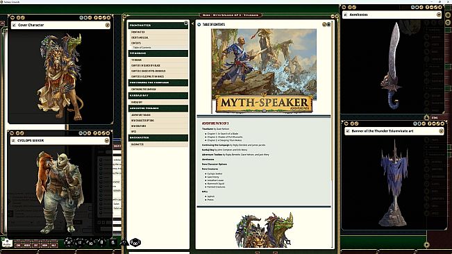 Fantasy Grounds - Pathfinder 2 RPG - Myth-Speaker Adventure Path: Titanbane (3 of 3)
