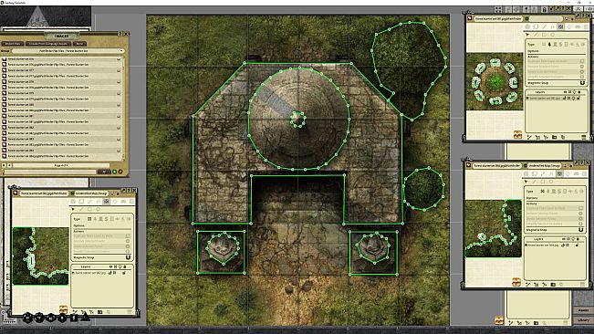 Fantasy Grounds - Pathfinder RPG - Flip-Tiles - Forest Starter Set