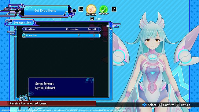 Neptunia Virtual Stars - In-game BGM: Ileheart - "I Love You"
