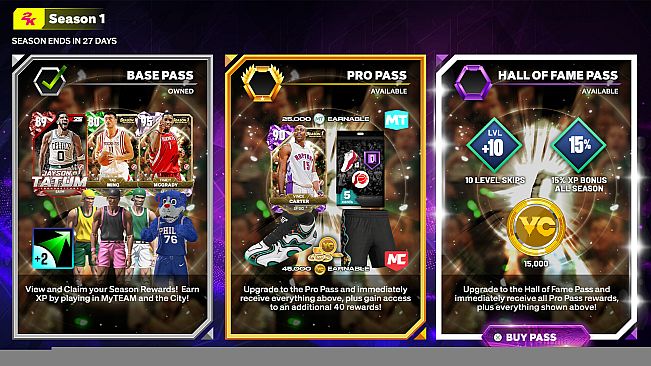 NBA 2K25 Hall of Fame Pass: Season 1