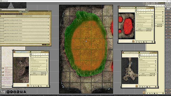 Fantasy Grounds - Pathfinder RPG - GameMastery Map Pack: Caverns