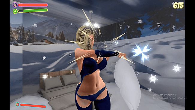 Peachy Pillow Fight : Cat