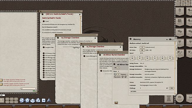 Fantasy Grounds - Mini-Dungeon #012: Nekh-ta-Nebi's Tomb (5E)