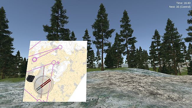 Infinite Orienteering: The Hiker's Path