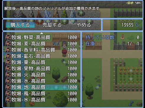 Item synthesis and dungeon exploration