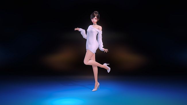 Angel Legion-DLC Off-Shoulder Sweater (White)
