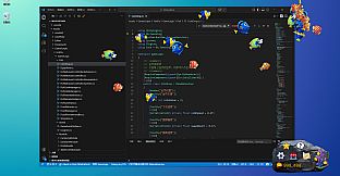 Screen Fish:Desk Water World