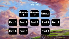 Food Monster and Animals Memory Match