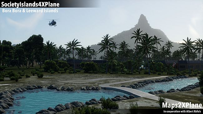 X-Plane 12 Add-on: Aerosoft - Society Islands XP - Bora Bora & Leeward Islands