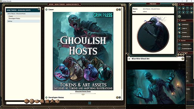 Fantasy Grounds - Grim Tokens - Ghoulish Hosts