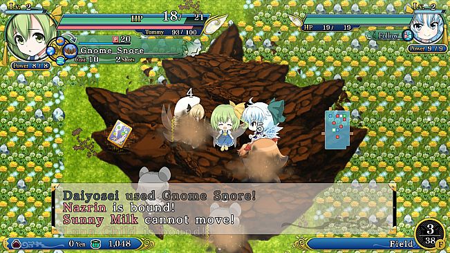 Player & Partner character "Daiyosei" (Touhou Genso Wanderer -Reloaded-)