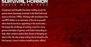 RPG Maker MZ - Survival Horror Music Pack