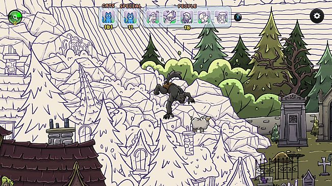 Hidden Cats in Spooky Village