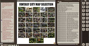 Fantasy Grounds - Meanders Map Pack: Fantasy City Spring Season (Map Pack)