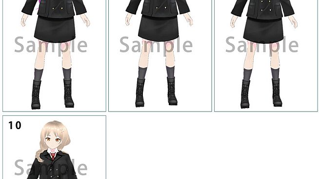 RPG Maker 3D Character Converter - Gee-kun-soft character 03 military uniform