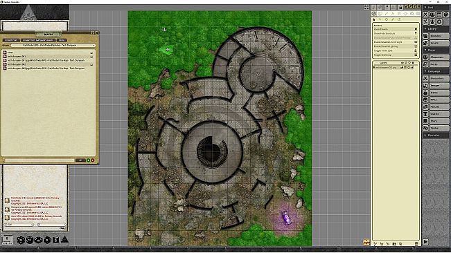 Fantasy Grounds - Pathfinder RPG - Pathfinder Flip-Mat - Tech Dungeon