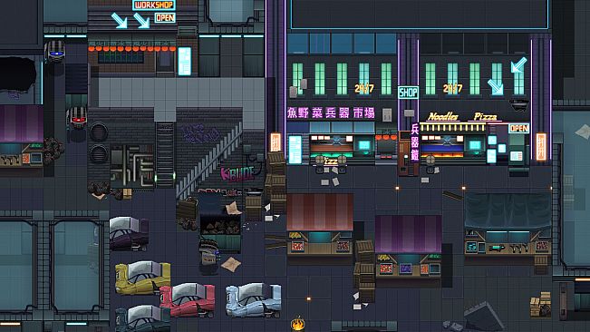 RPG Maker MZ - Winlu Cyberpunk Tileset - Exterior