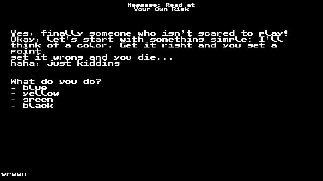 Message: Read at Your Own Risk