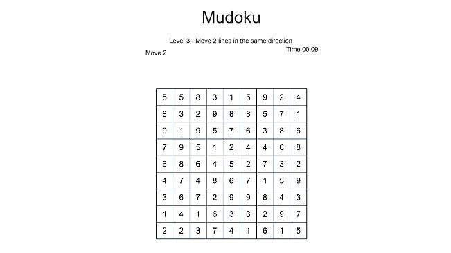 Mudoku - next Sudoku