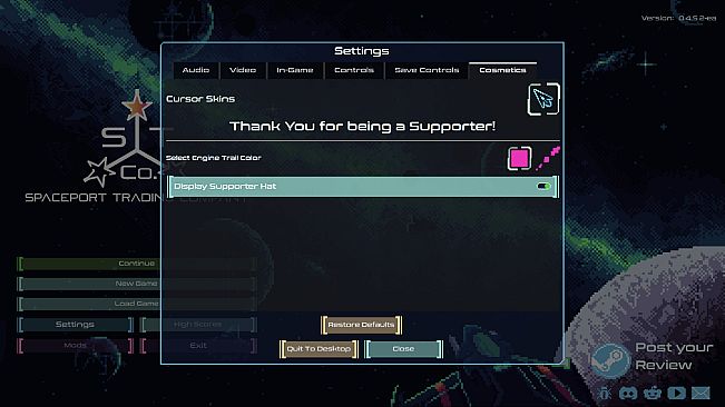 Spaceport Trading Company - Supporter