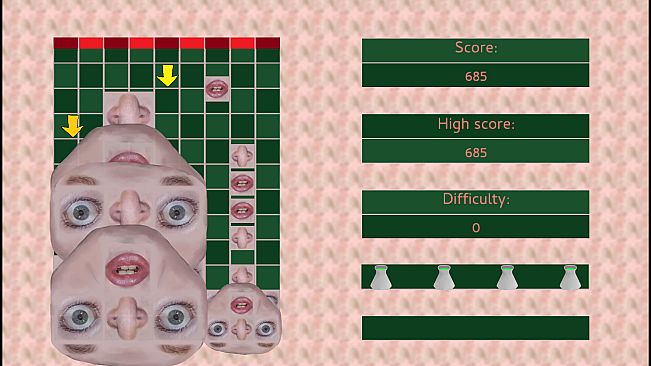 Falling Face Fragments