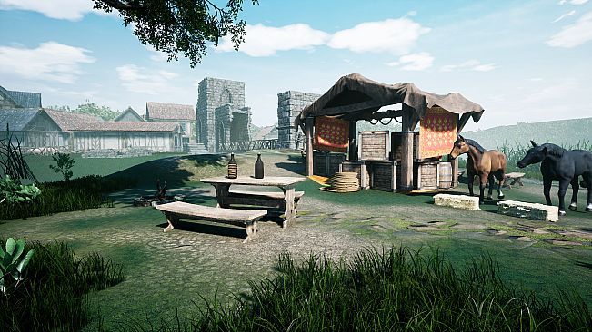 RPGScenery - River Settlement Scene