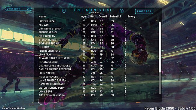 HyperBlade 2050 - Dystopian Sports Manager