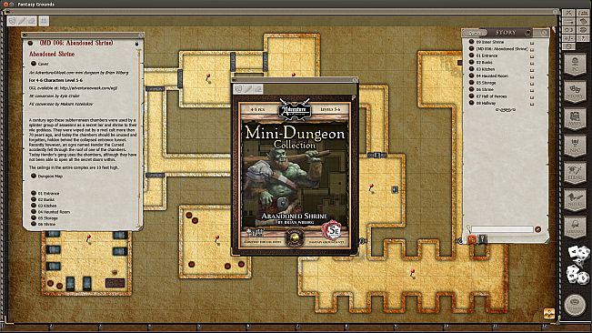 Fantasy Grounds - Mini-Dungeon #006: Abandoned Shrine (5E)