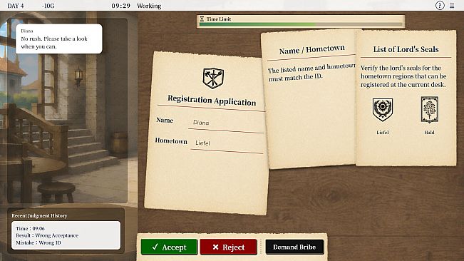 Corrupt Receptionist Elina