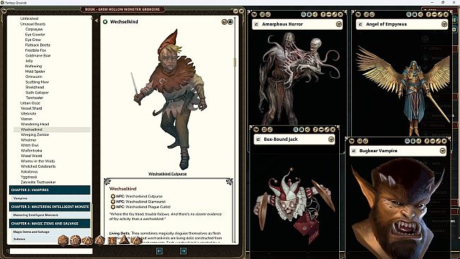 Fantasy Grounds - Grim Hollow: Monster Grimoire