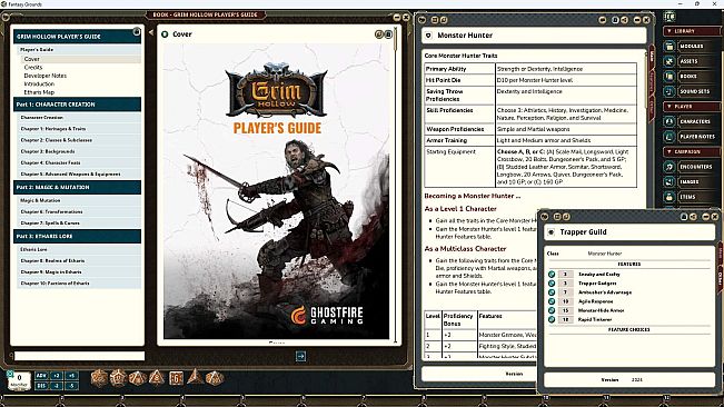 Fantasy Grounds - Grim Hollow: Player's Guide