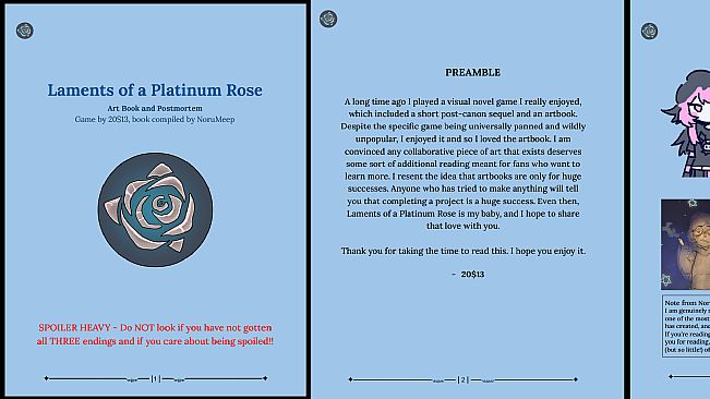 Laments of a Platinum Rose - Artbook and Soundtrack