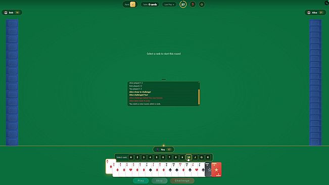 Bluff Card Game