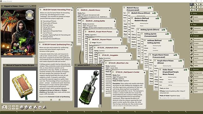 Fantasy Grounds - Dipped in Poison