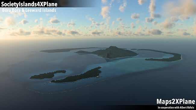 X-Plane 12 Add-on: Aerosoft - Society Islands XP - Bora Bora & Leeward Islands