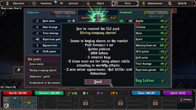 Gothic Clicker - Mining Company Shares