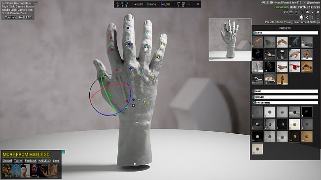 HAELE 3D - Hand Poses Lite - Drawing References