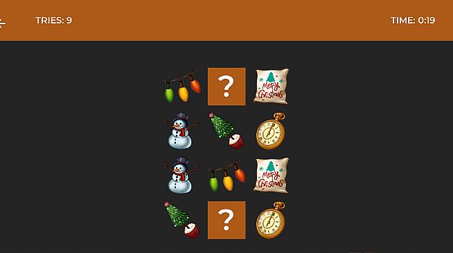 Classic Memory Game - Winter