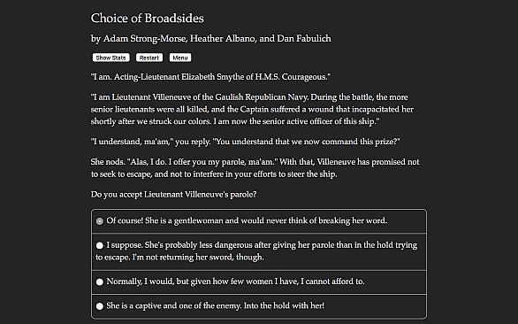 Choice of Broadsides