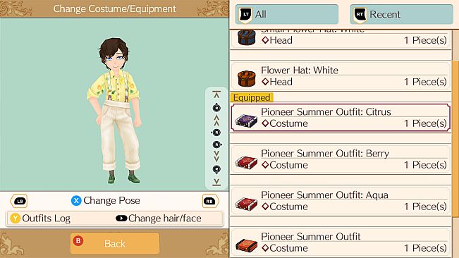 Frontier Summer Clothes Set - WorldNeverland - Daily Life in the Elnea Kingdom - Another Life Adventure