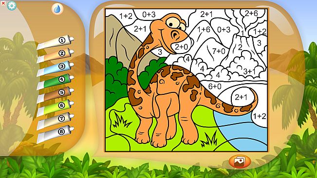Color by Numbers - Dinosaurs