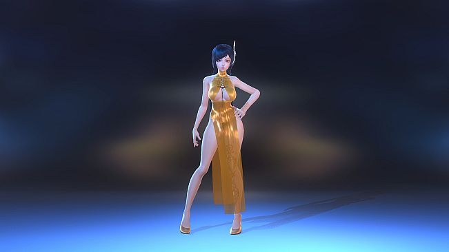 Angel Legion-DLC High-Slit Cheongsam (Orange)
