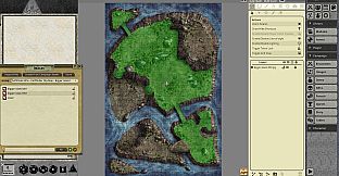 Fantasy Grounds - Pathfinder RPG - Pathfinder Flip-Mat: Bigger Island