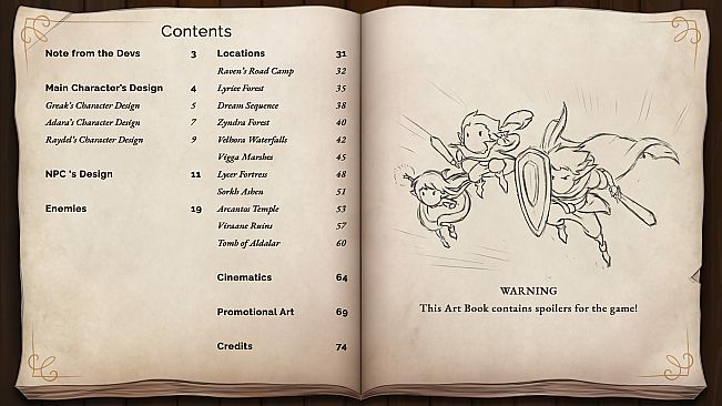 Greak: Memories of Azur - Digital Artbook