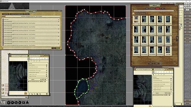 Fantasy Grounds - Pathfinder RPG - GameMastery Map Pack: Cave Chambers